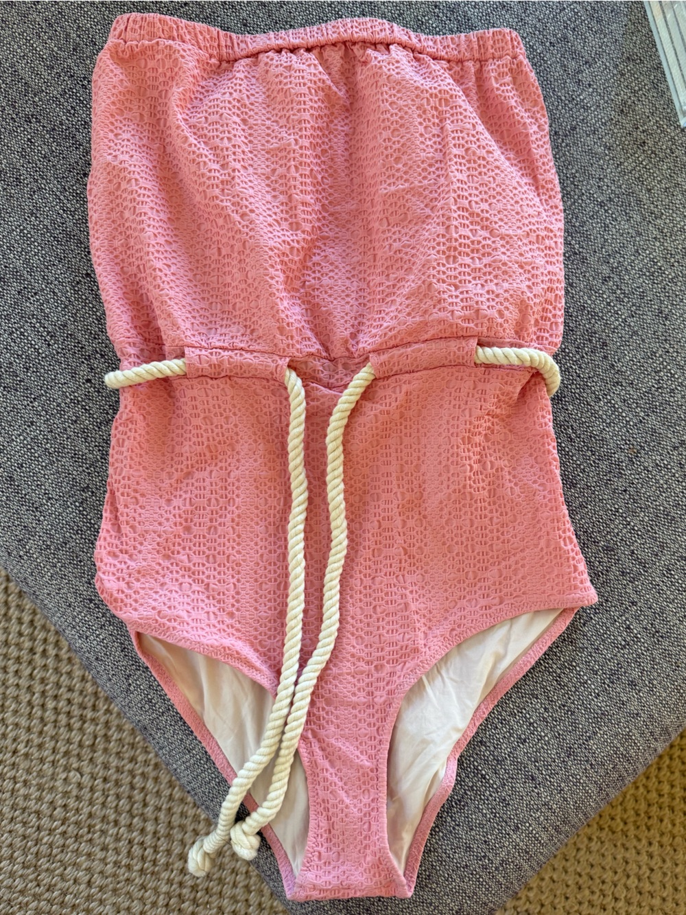 Lisa Marie Fernandez Peach Pink Lined Swim Cover